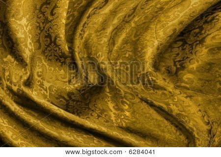 Zlaté brokátové látky