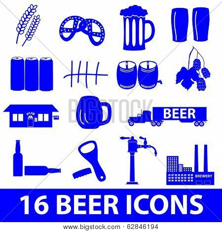 beer icon set eps10