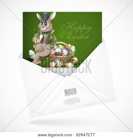 The Easter Bunny With A Basket