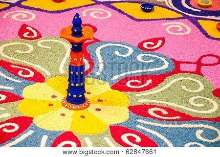 Colorful Indian Kolam