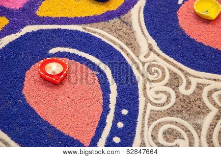 Colorful Indian Kolam