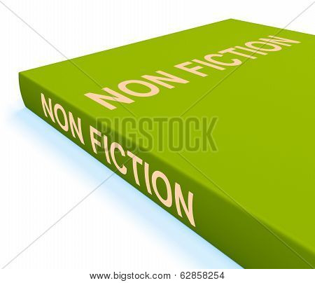 Non Fiction Book Shows Educational Text Or Facts
