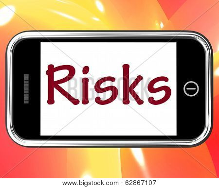 Risks Smartphone Means Investing Online Profit And Loss