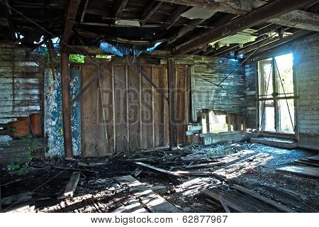 Sunlight Entering an Abandoned Building