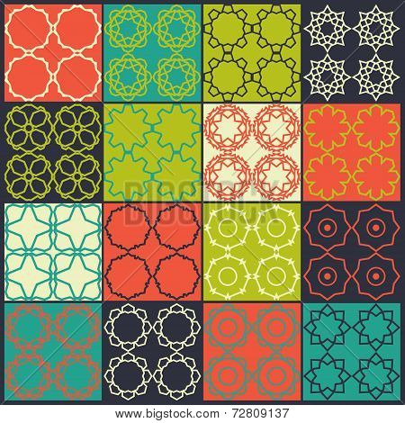 Set Of 16 Seamless Patterns