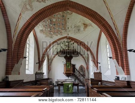 Interior Of Church Den Andel