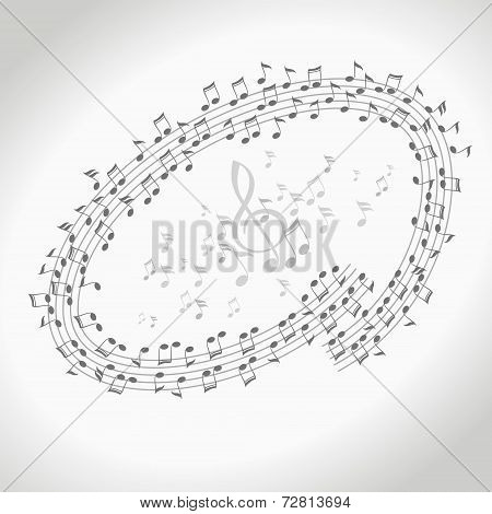 Vector design element Music notes concept illustration