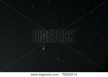 Starfield With Orion And Orion Nebula