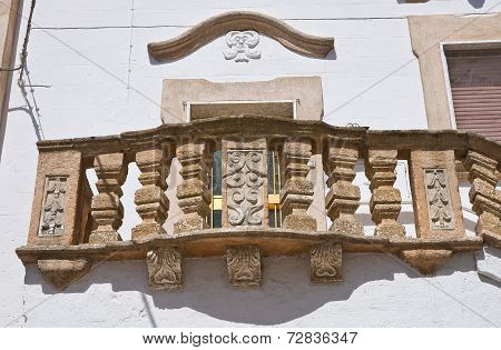 Historical palace. Laterza. Puglia. Italy.