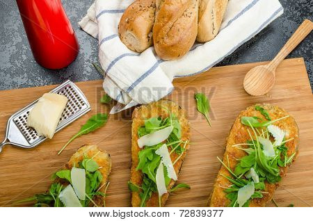 Fried Eggplant, Fried In Parmesan Crust