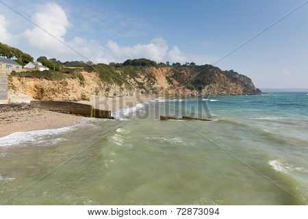 Charlestown beach near St Austell Cornwall England UK Cornish fishing village and port