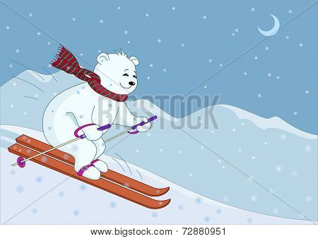 Teddy bear skies in mountains night