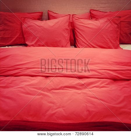 Red Romantic Bed Linen