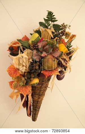 Fall Harvest Fruit Cornucopia