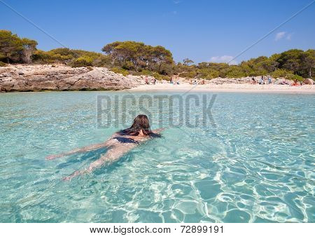 Woman Bathing In Talaier Creek