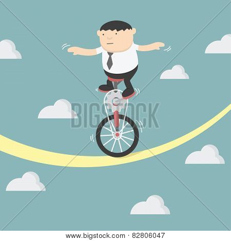 Business Man Balancing