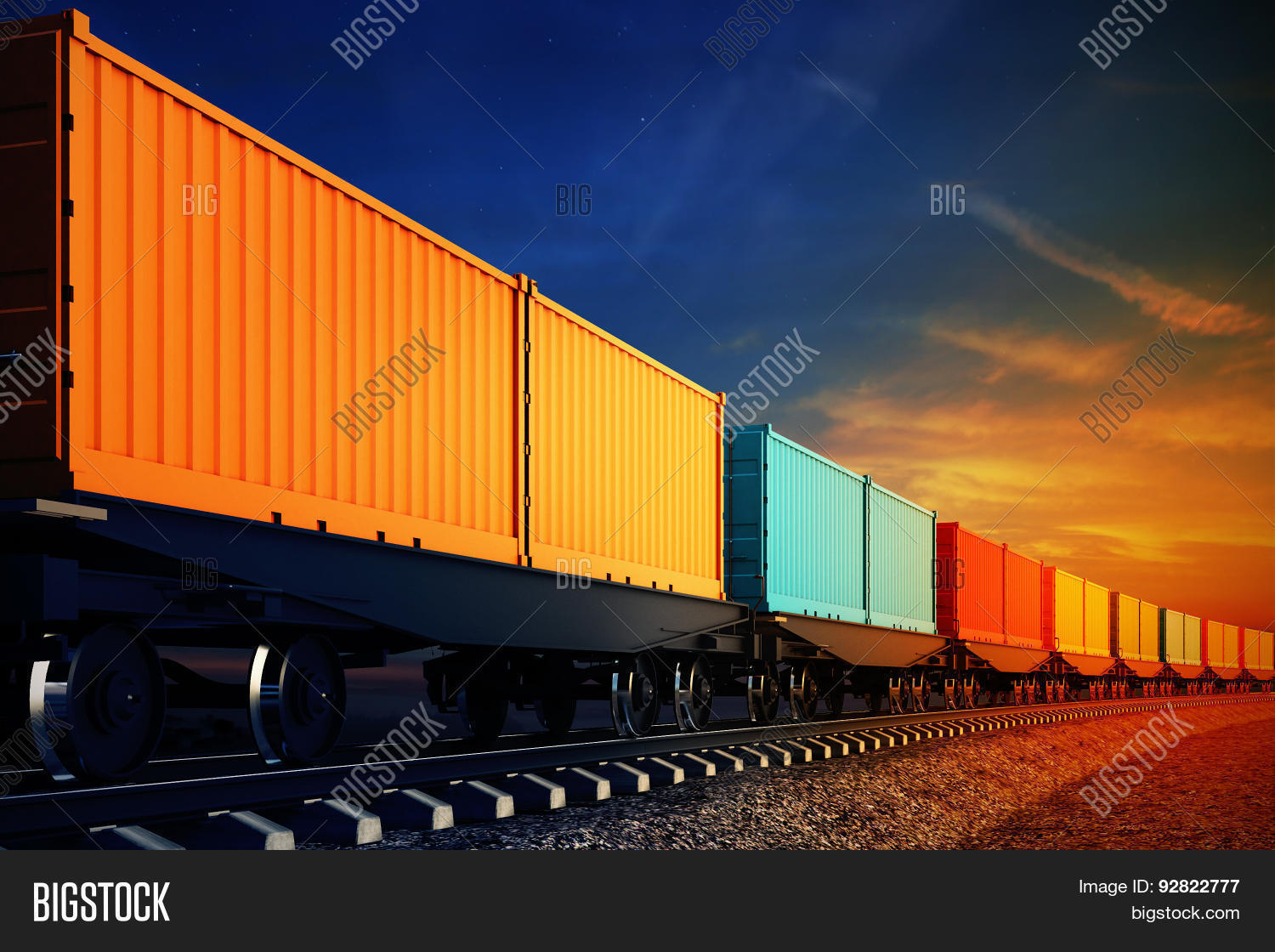 Wagon Freight Train Image & Photo (Free Trial) Bigstock
