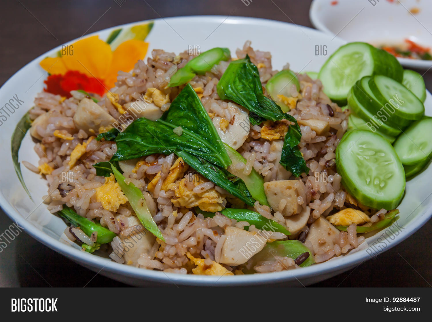 Fried Rice Eggs Fish Image & Photo (Free Trial) Bigstock