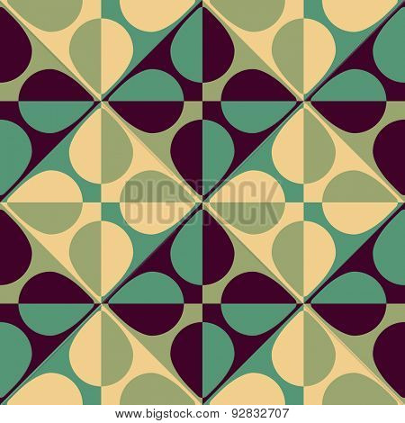 Seamless Oriental Ornament. Abstract Pastel Background. Vector Geometric Pattern