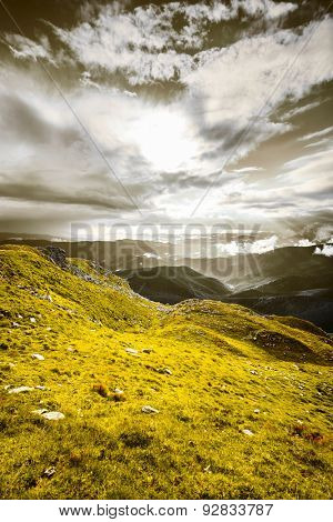Chorna hora mountain range.  Carpathian mountains. Ukraine