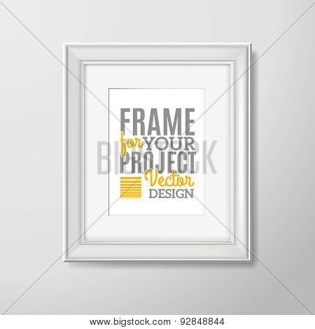 Wall photo frame square icon