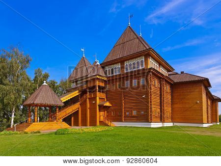 Wooden palace of Tsar Alexey Mikhailovich in park Kolomenskoe - Moscow Russia