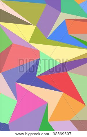 Multicolored poly abstract background