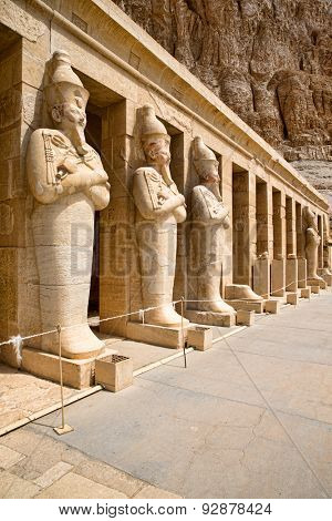 The temple of Hatshepsut near Luxor in Egypt