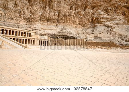 The temple of Hatshepsut near Luxor in Egypt