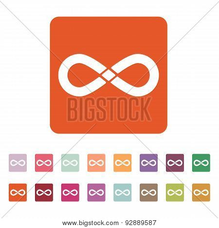 The Infinity Icon. Infinity Symbol. Flat