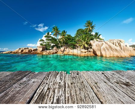Beautiful St. Pierre Island at Seychelles