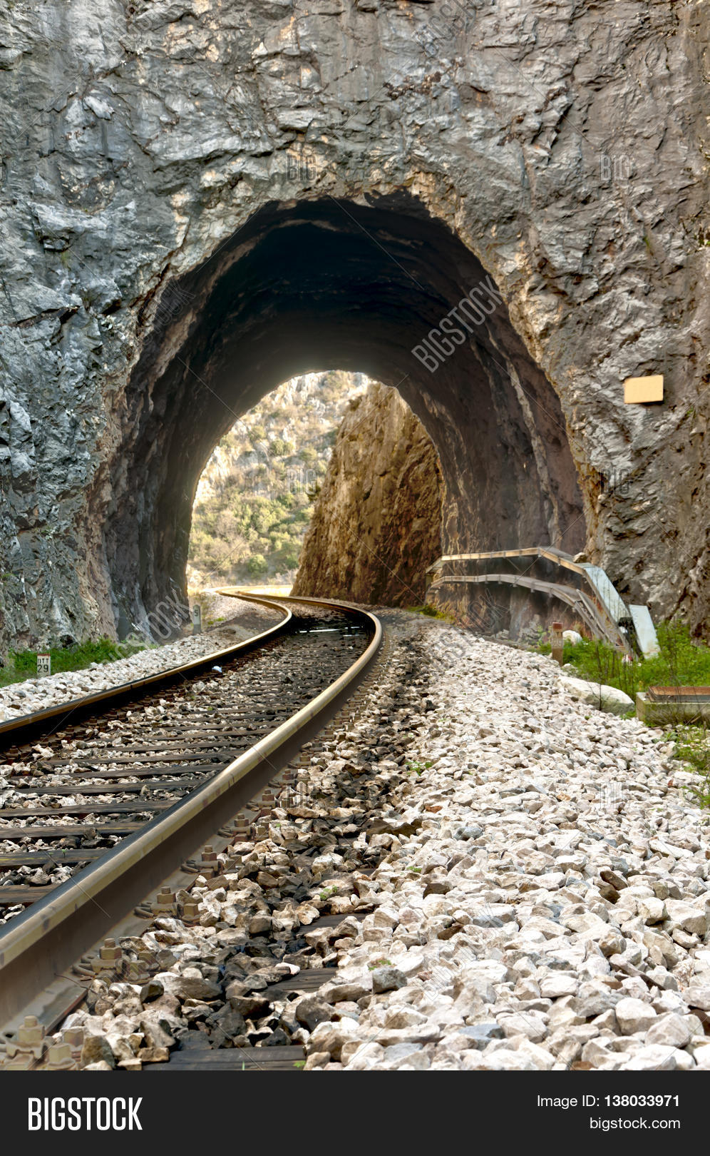 Railroad Tracks Tunnel Image & Photo (Free Trial) Bigstock
