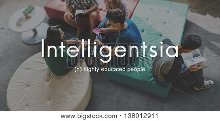 Intelligentsia Highly Educated Literate Knowledge Concept