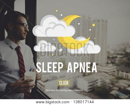 Sleep Apnea Snorer Insomnia Breathing Concept