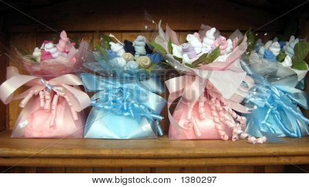 ของขวัญ Sweets.Gift Bags.Abstract,Shape,Pink & Blue.Diversity