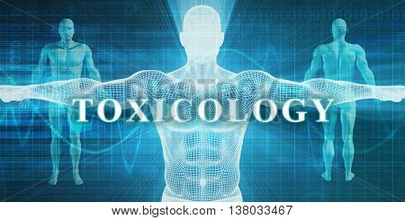 Toxicology as a Medical Specialty Field or Department 3d Illustration Render