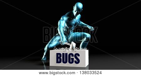 Get Rid of Bugs and Remove the Problem 3D Illustration Render