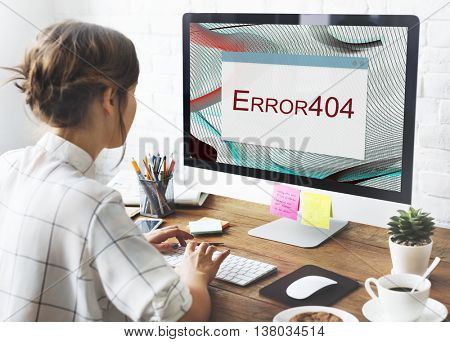 Error Halted System Disconnect Caution Concept 