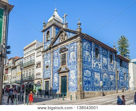 Capela Das Almas Chapel In Porto, Portugal.