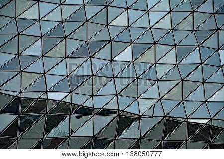 Glass Colors a lot of triangle architecture abstract picture grey beige