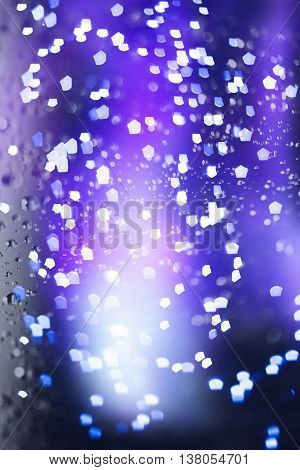 Twinkly Lights and Stars Christmas Background . Holiday festival backdrop