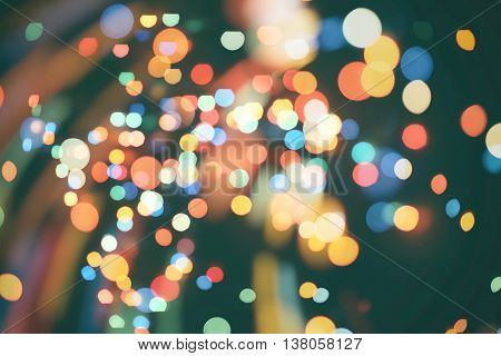 Twinkly Lights and Stars Christmas Background .