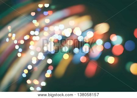 Twinkly Lights and Stars Christmas Background .