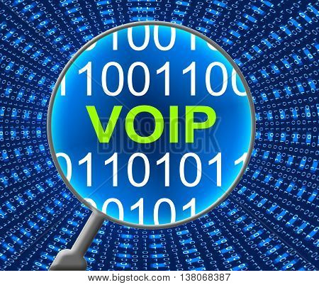 Voip Online Indicates Web Site And Net