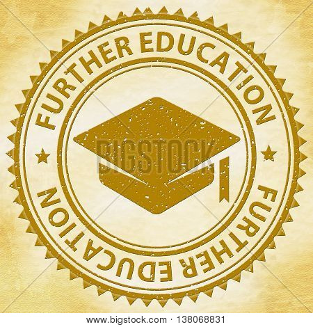 Further Education Shows Tutoring Stamps And Learning