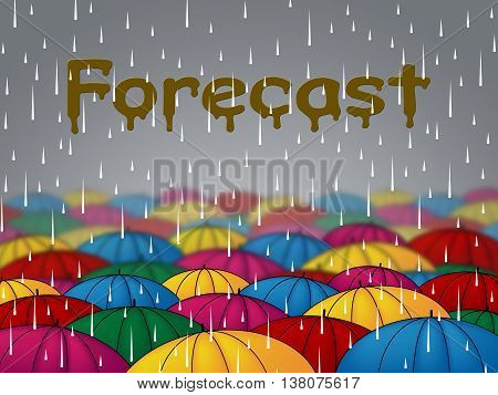 Forecast Rain Means Meteorologist Squall And Raining
