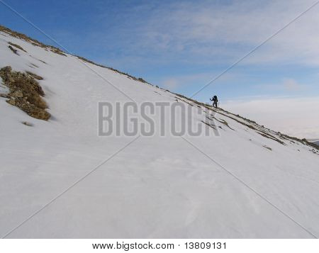 sulla salita del Monte Oshten