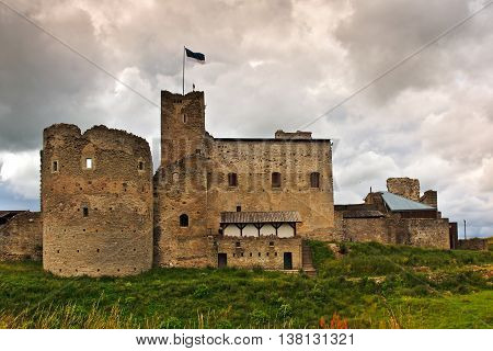 Ruins of the medieval castle of the Livonian order August in Rakvere, Estonia