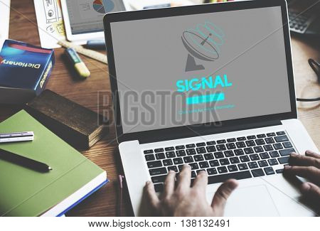 Boardcast Data Transmission GPS Navigation Concept