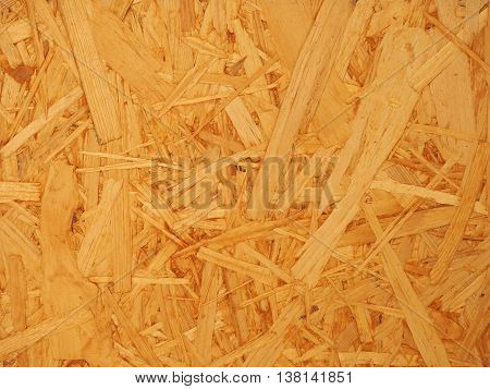 Industrial rough wood fiber board close-up Germany 2016